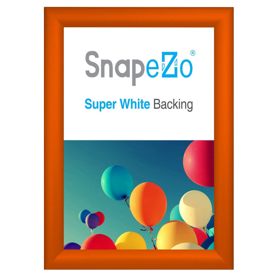 8.5x11 Orange SnapeZo® Snap Frame - 1.2" Profile - Snap Frames Direct