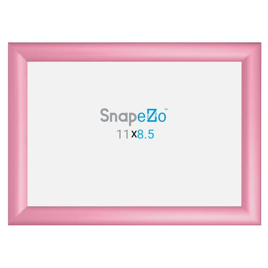 8.5x11 Pink SnapeZo® Snap Frame - 1.2" Profile - Snap Frames Direct