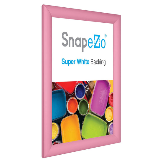 8.5x11 Pink SnapeZo® Snap Frame - 1.2" Profile - Snap Frames Direct