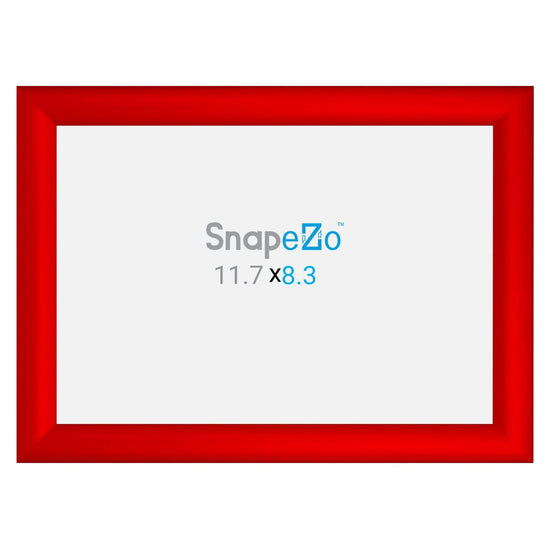 A4 Red SnapeZo® Snap Frame - 1.2" Profile - Snap Frames Direct