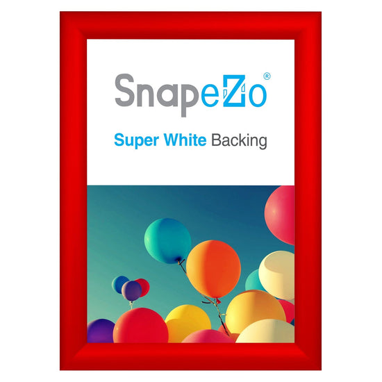 A4 Red SnapeZo® Snap Frame - 1.2" Profile - Snap Frames Direct