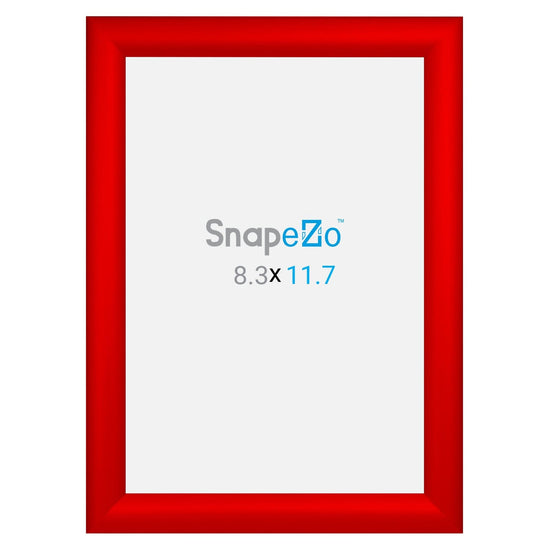 A4 Red SnapeZo® Snap Frame - 1.2" Profile - Snap Frames Direct