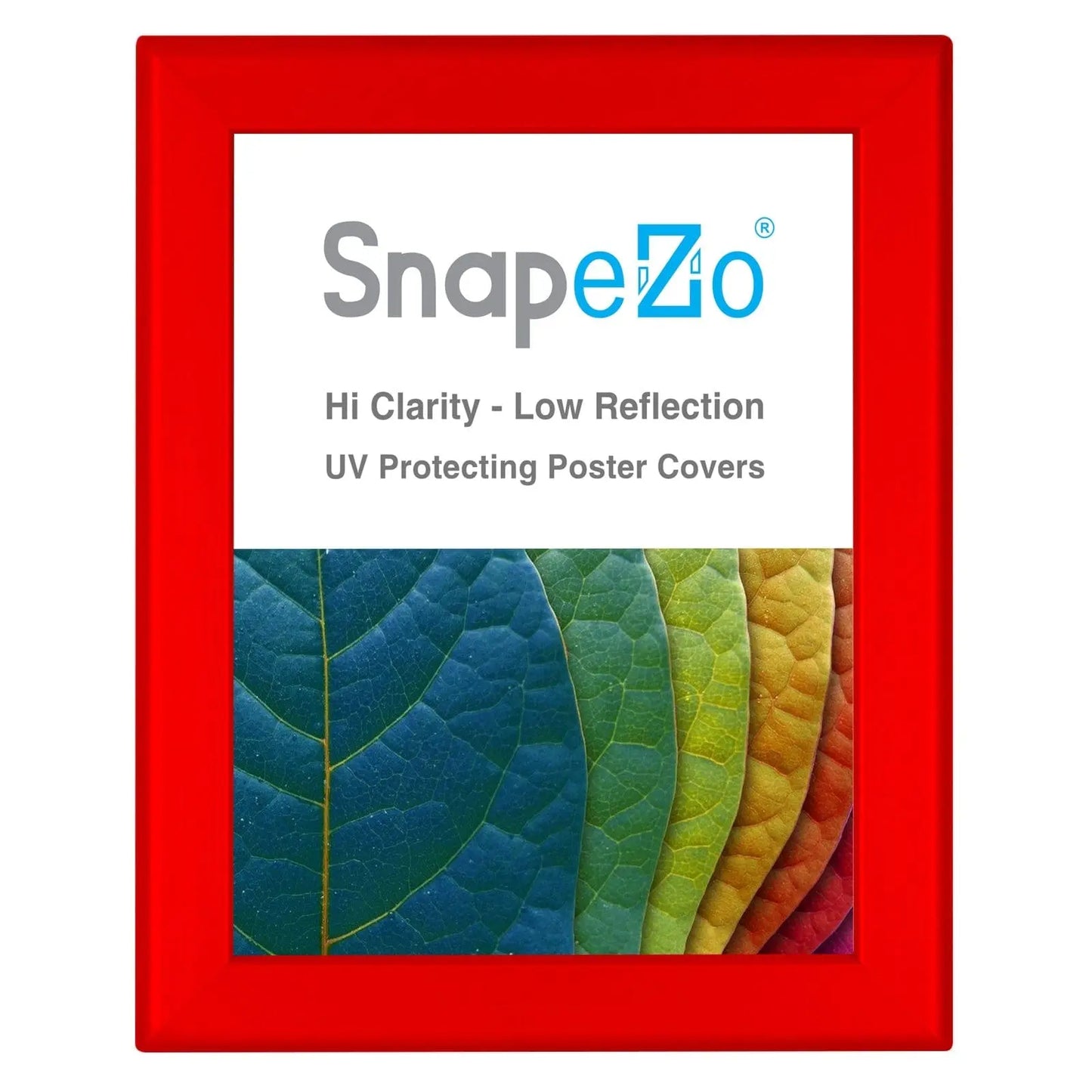 8.5x11 Red SnapeZo® Snap Frame - 1.25" Profile - Snap Frames Direct