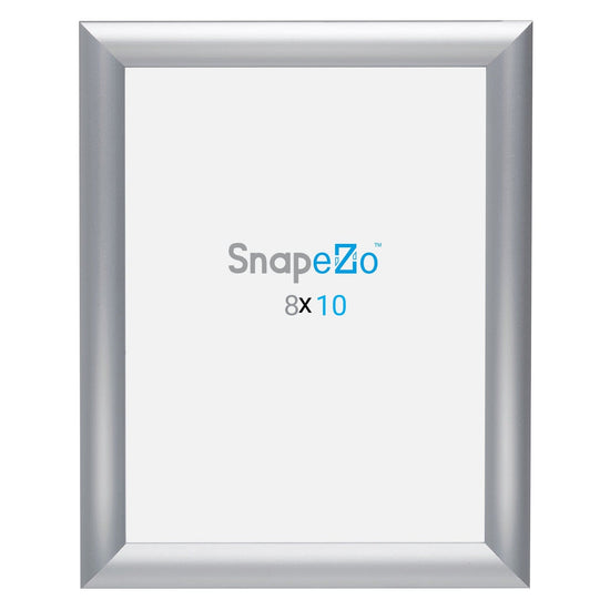 8x10 Silver SnapeZo® Poster Snap Frame 1" - Snap Frames Direct