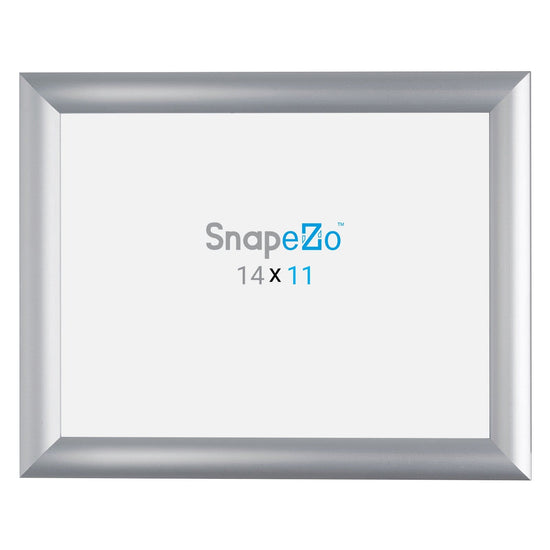 11x14 Silver SnapeZo® Snap Frame - 1" Profile - Snap Frames Direct