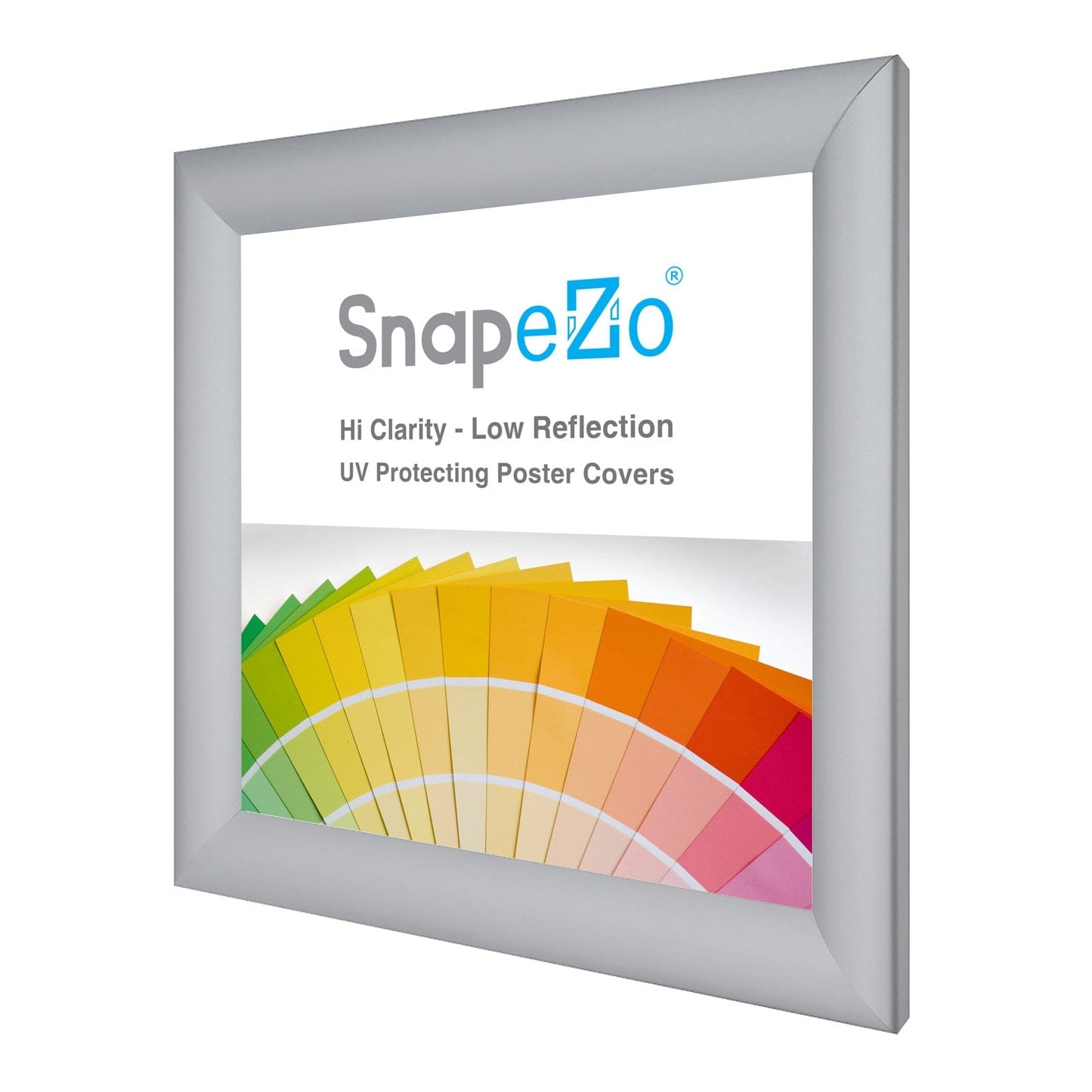 12x12 Silver SnapeZo® Snap Frame - 1.2" Profile - Snap Frames Direct