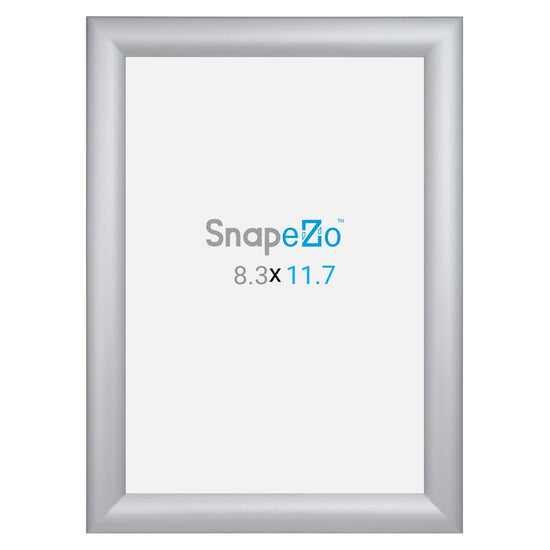 A4 Silver SnapeZo® Snap Frame - 1.2" Profile - Snap Frames Direct