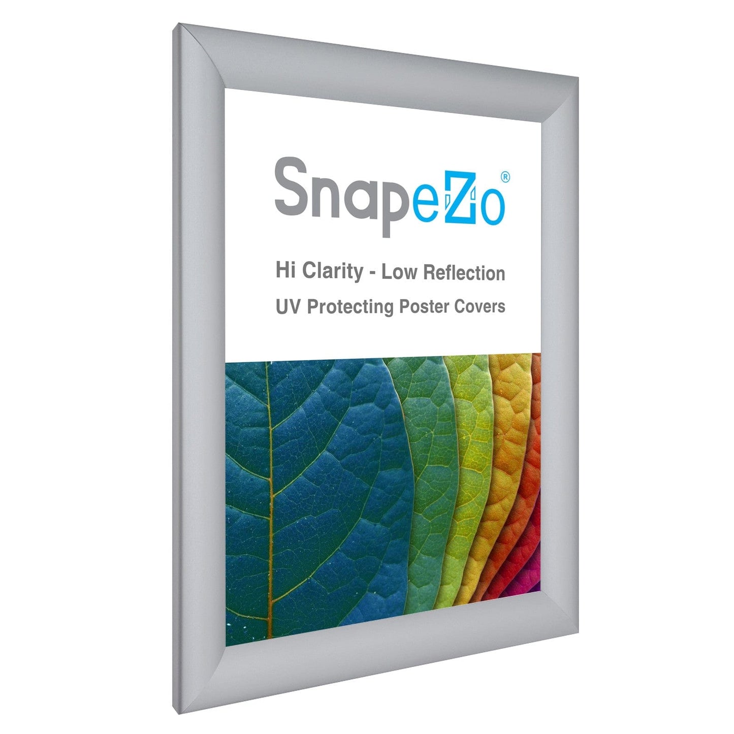 A4 Silver SnapeZo® Snap Frame - 1.2" Profile - Snap Frames Direct