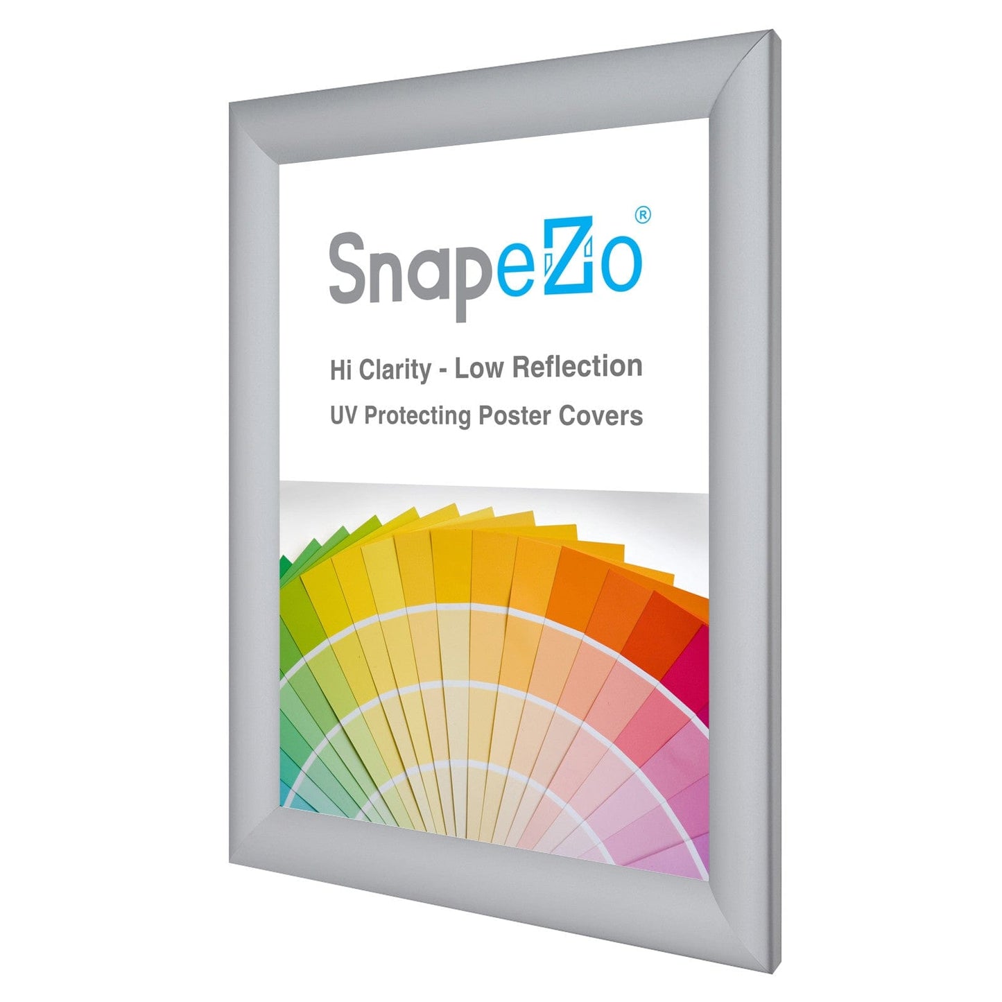 A4 Silver SnapeZo® Snap Frame - 1.2" Profile - Snap Frames Direct