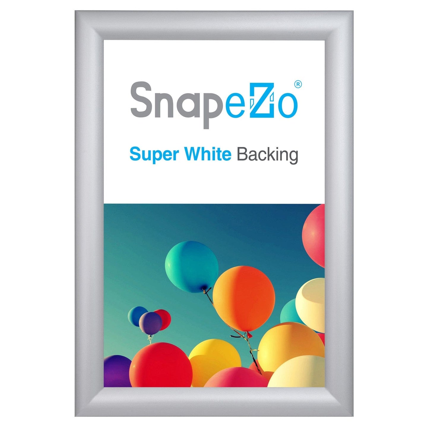 11x16 Silver SnapeZo® Snap Frame - 1.2" Profile - Snap Frames Direct