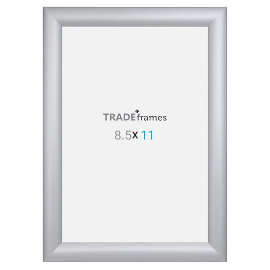 8.5x11 Silver TRADEframe Snap Frame - 1.2" Profile - Snap Frames Direct