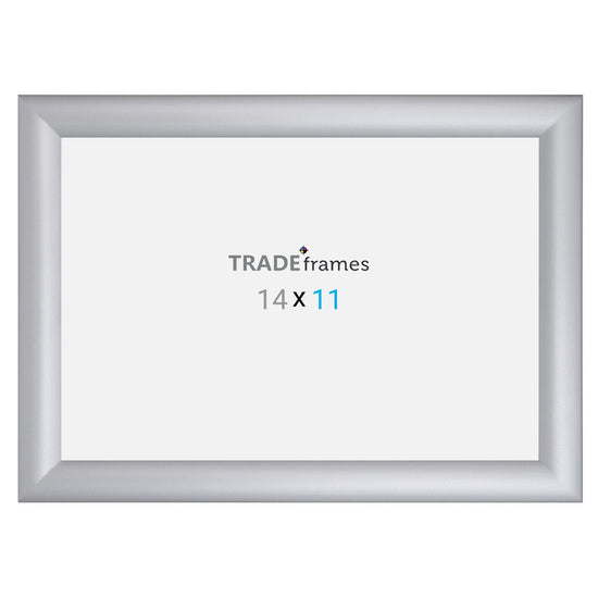 11x14 Inches Silver TRADEFrame Snap Frame - 1.2 Inch Profile - Snap Frames Direct