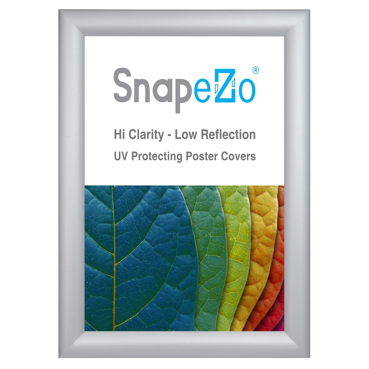 8x10 Silver SnapeZo® Snap Frame - 1.2" Profile - Snap Frames Direct