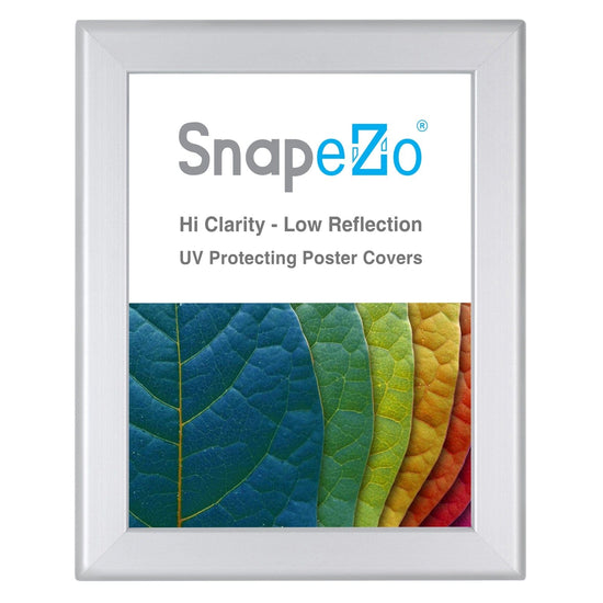 8.5x11 Silver SnapeZo® Poster Snap Frame 1.25" - Snap Frames Direct