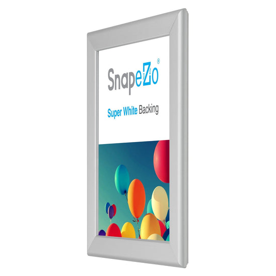 8.5x11 Silver SnapeZo® Poster Snap Frame 1.25" - Snap Frames Direct