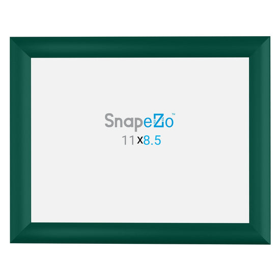 8.5x11 Green SnapeZo® Snap Frame - 1" Profile - Snap Frames Direct