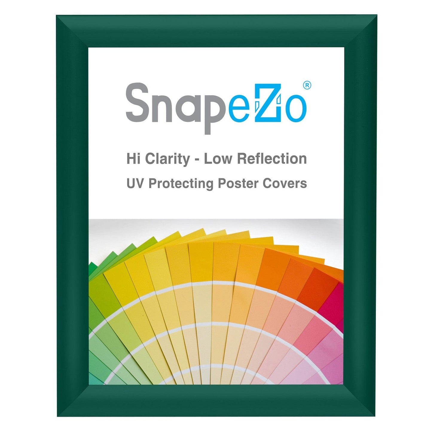 8.5x11 Green SnapeZo® Snap Frame - 1" Profile - Snap Frames Direct