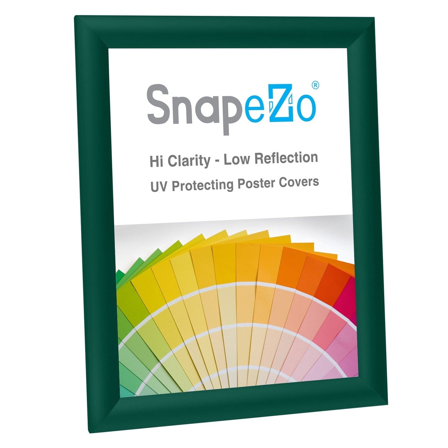 8.5x11 Green SnapeZo® Snap Frame - 1" Profile - Snap Frames Direct