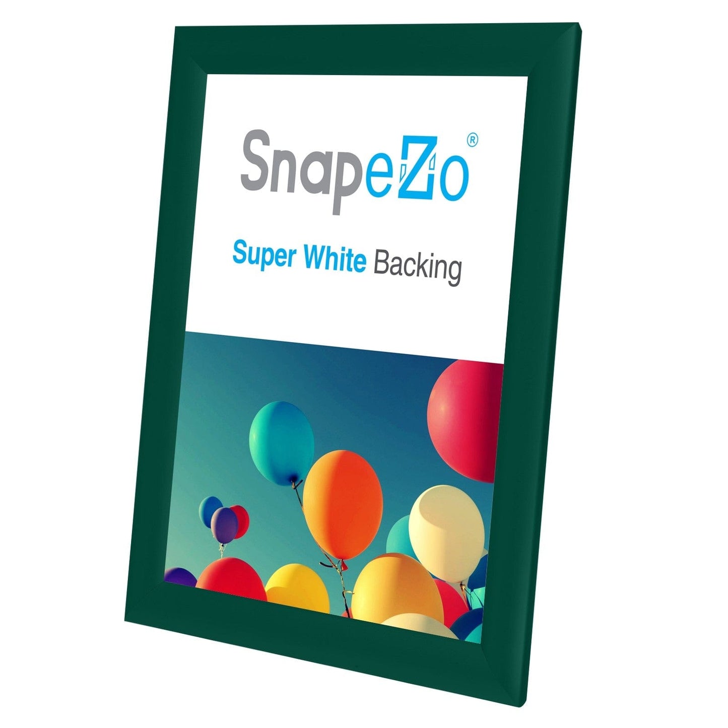 8.5x11 Green SnapeZo® Snap Frame - 1" Profile - Snap Frames Direct