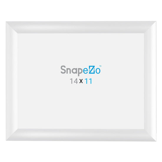 11x14 White SnapeZo® Snap Frame - 1" Profile - Snap Frames Direct