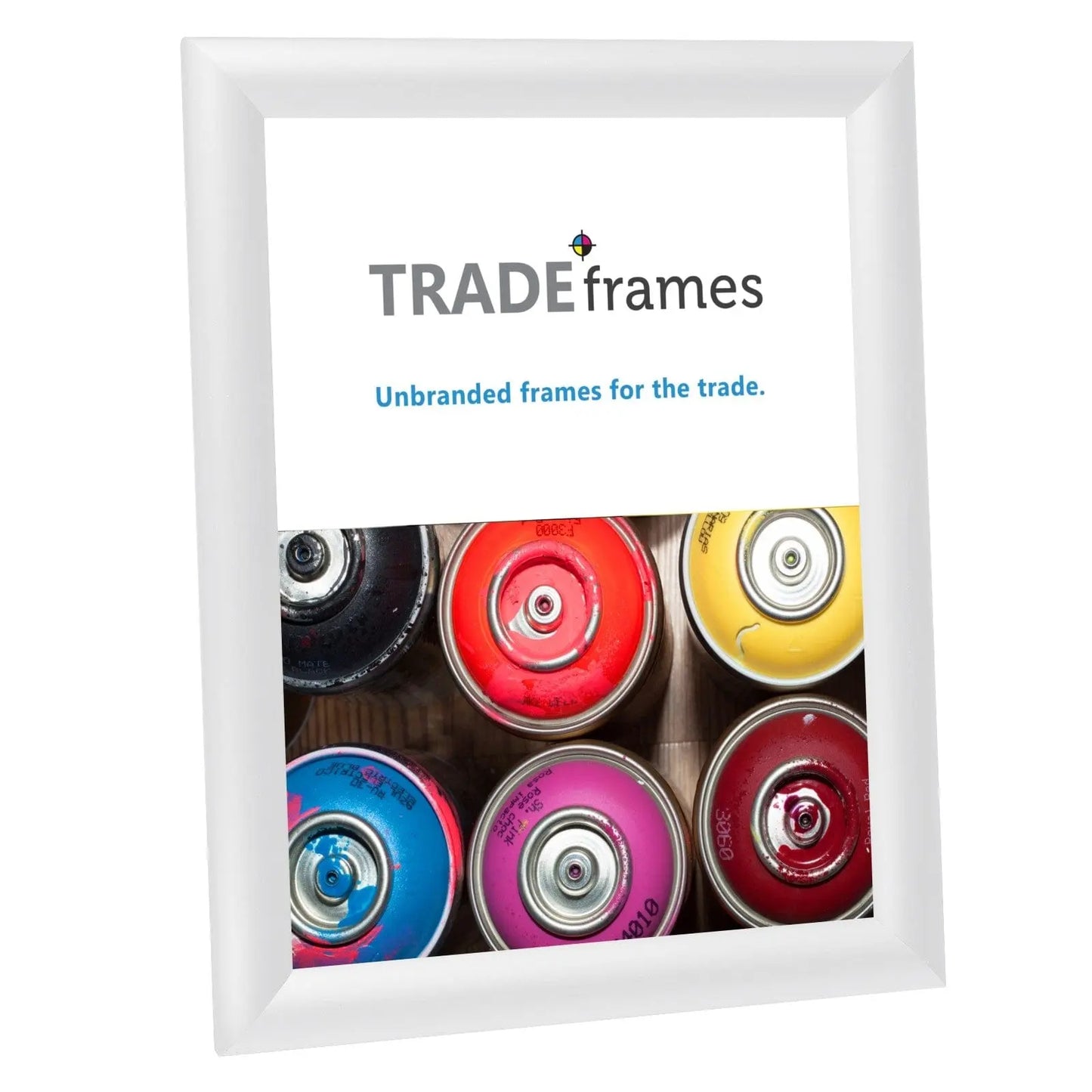 8.5x11 White Snap Frame - 1" Profile - Snap Frames Direct