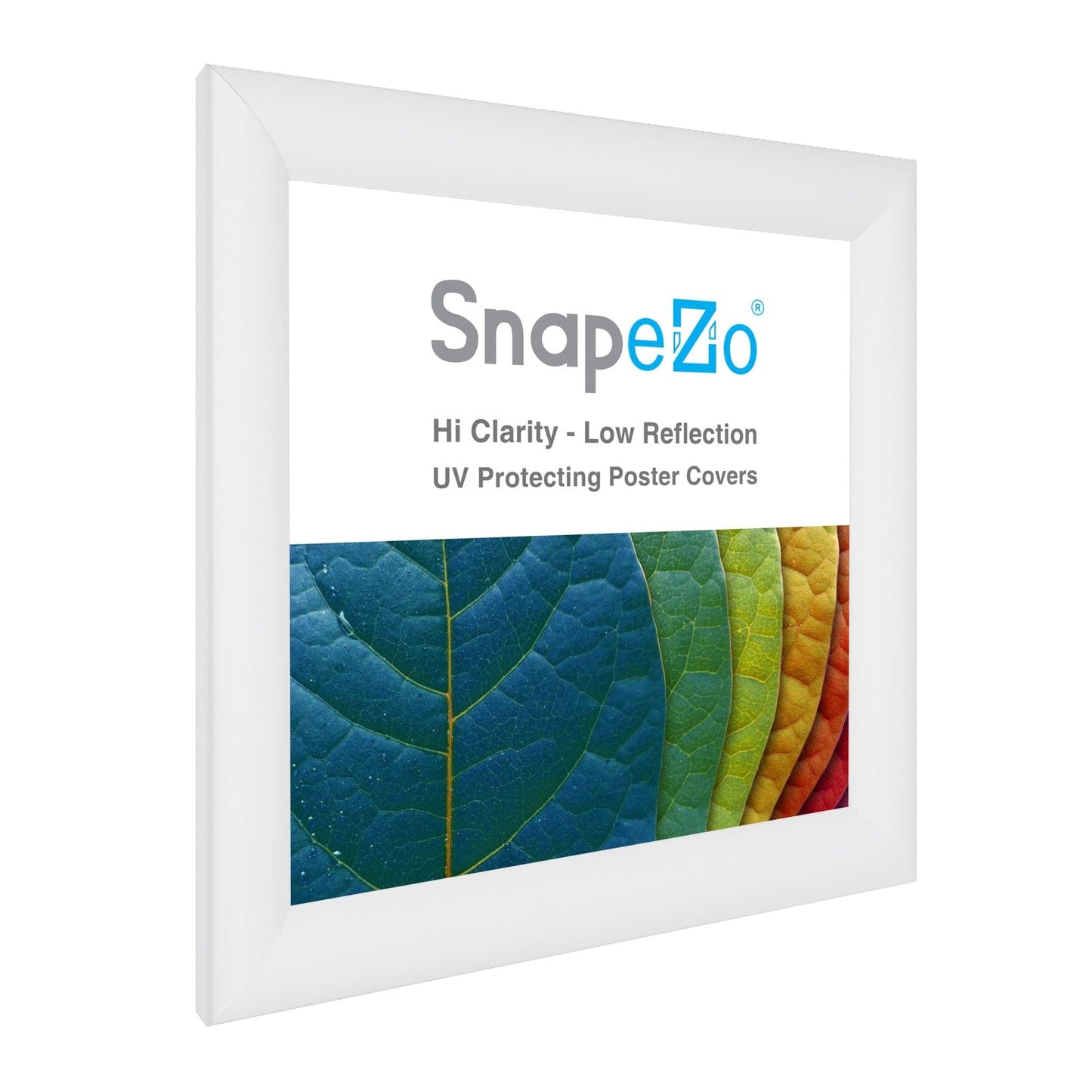 12x12 White SnapeZo® Snap Frame - 1.2" Profile - Snap Frames Direct