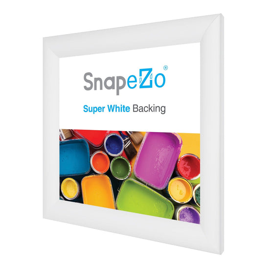 12x12 White SnapeZo® Snap Frame - 1.2" Profile - Snap Frames Direct