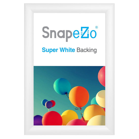 11x16 White SnapeZo® Snap Frame - 1.2" Profile - Snap Frames Direct