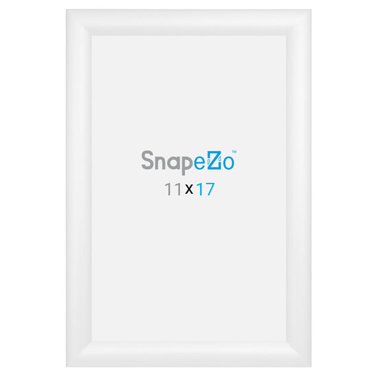 11x17 White SnapeZo® Snap Frame - 1.2" Profile - Snap Frames Direct