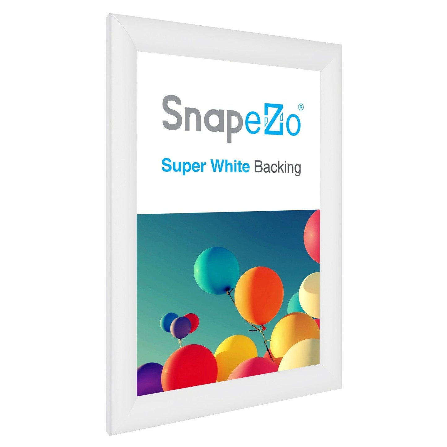 11x17 White SnapeZo® Snap Frame - 1.2" Profile - Snap Frames Direct