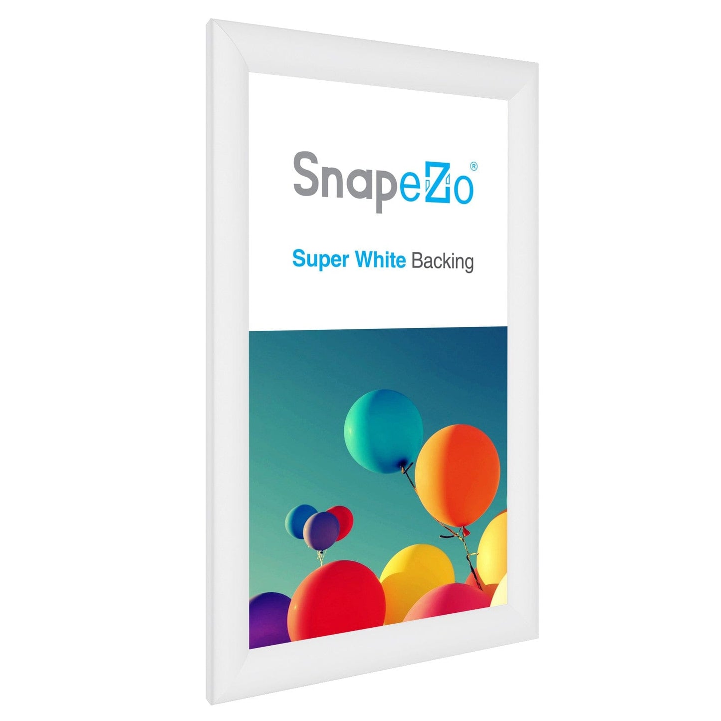 10x18 White SnapeZo® Snap Frame - 1.2" Profile - Snap Frames Direct