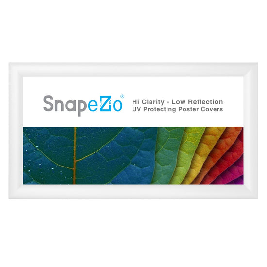 7x14 White SnapeZo® Snap Frame - 1.2" Profile - Snap Frames Direct