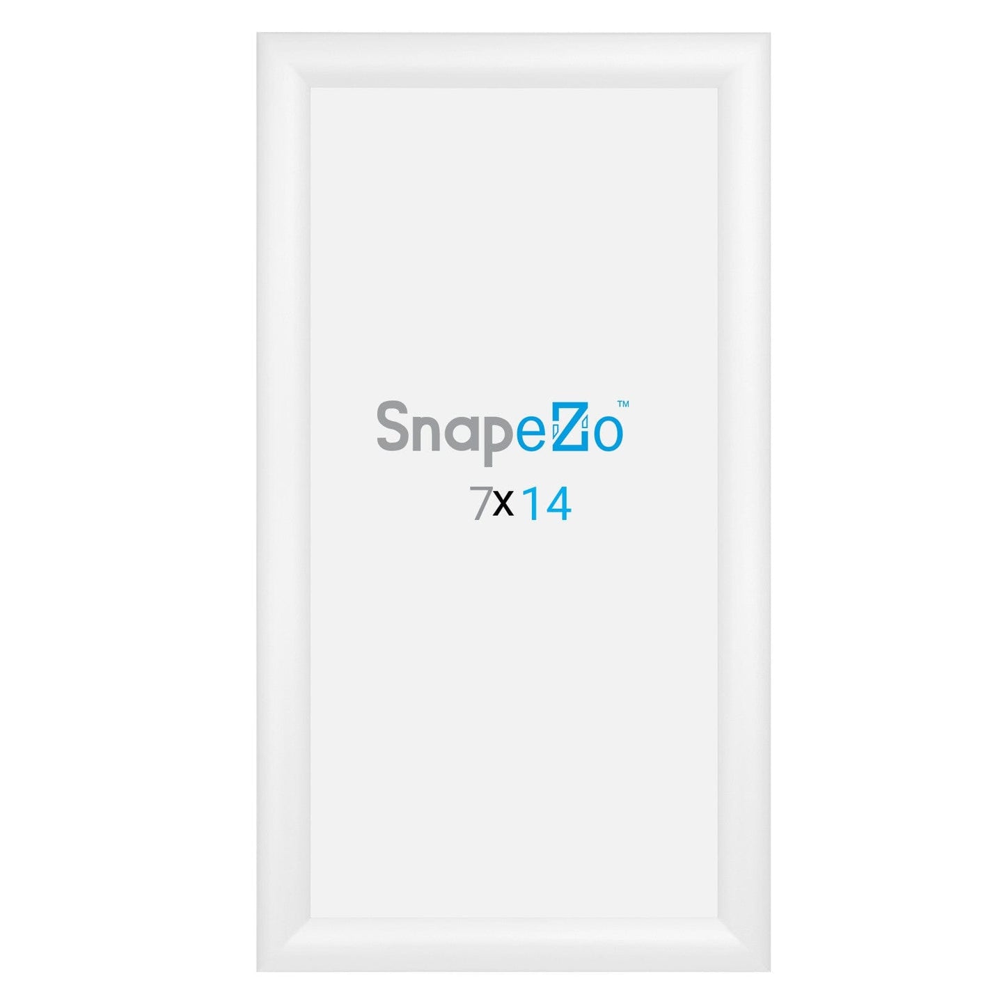 7x14 White SnapeZo® Snap Frame - 1.2" Profile - Snap Frames Direct