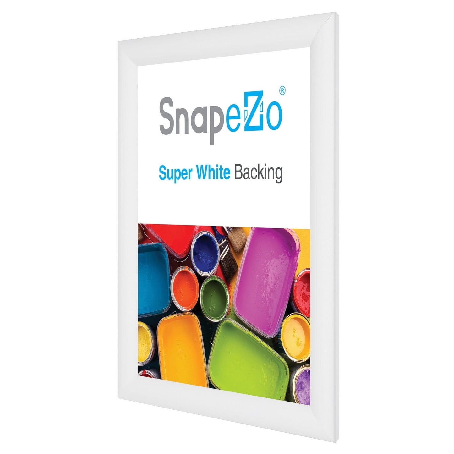 8.5x11 White SnapeZo® Snap Frame - 1.2" Profile - Snap Frames Direct