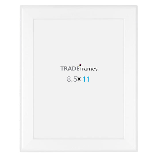 8.5x11 TRADEframe White Snap Frame 8.5x11 - 1.25 inch profile - Snap Frames Direct