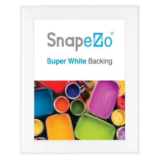 8.5x11 White SnapeZo® Snap Frame - 1.25" Profile - Snap Frames Direct