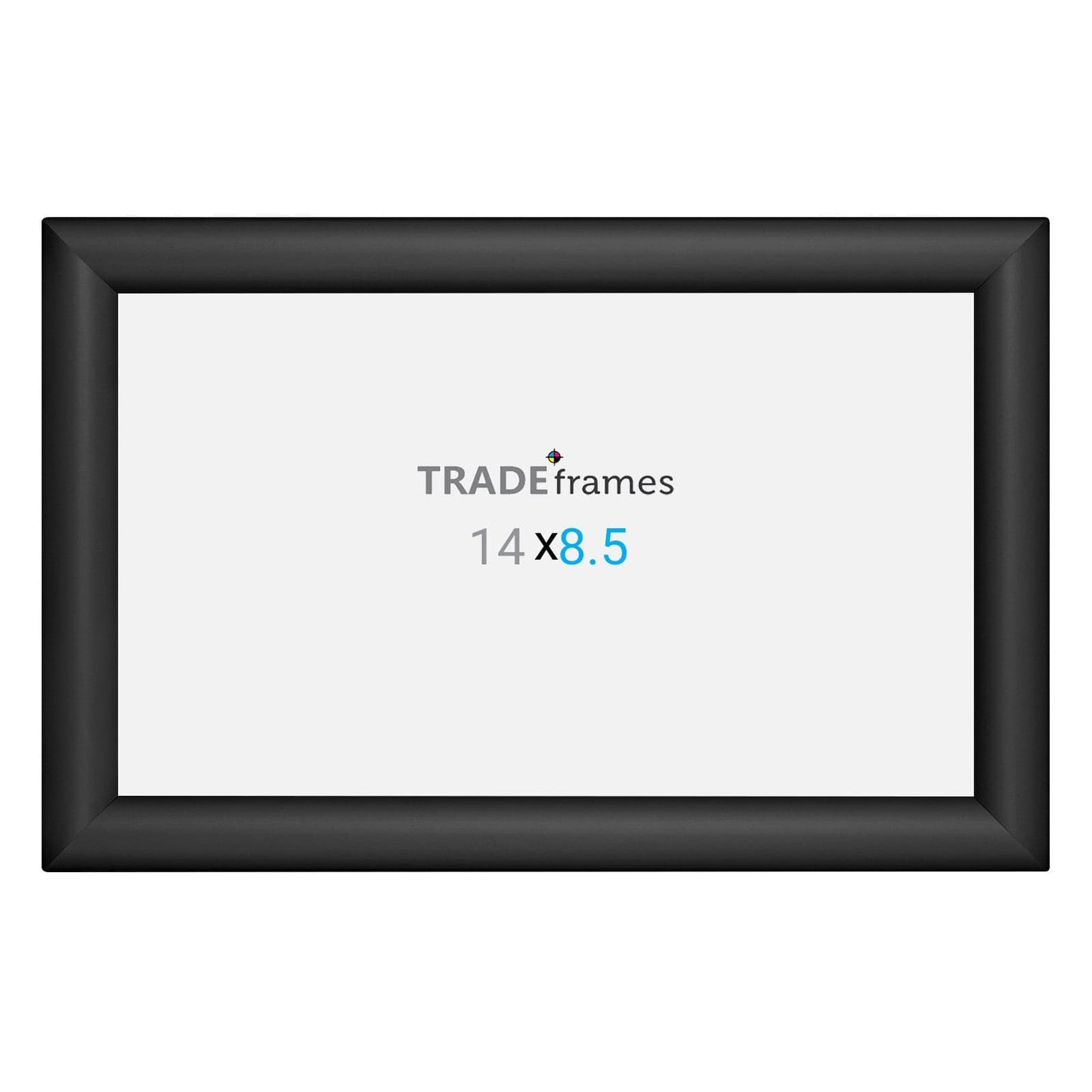 8.5x11 TRADEframe Black Snap Frame 8.5x14 - 1.2 inch profile - Snap Frames Direct