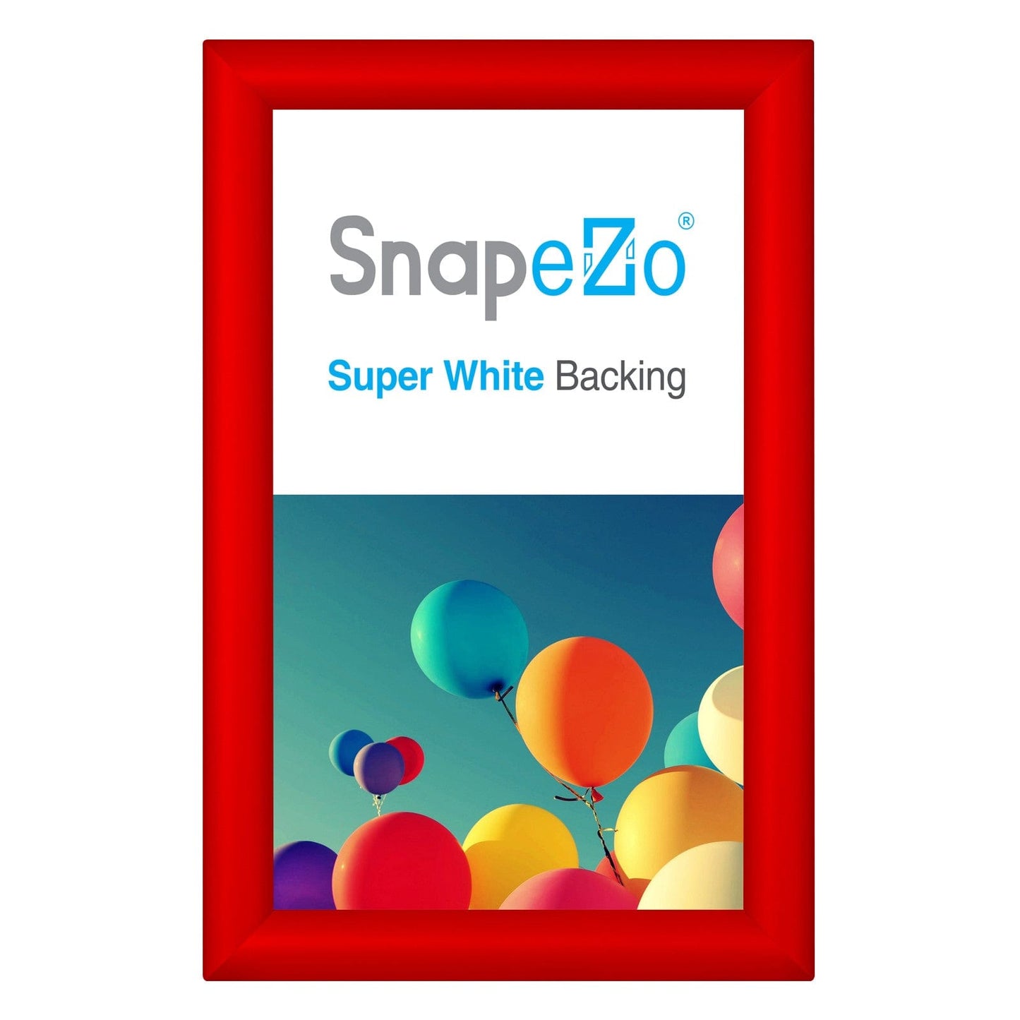 8.5x14 Red SnapeZo® Snap Frame - 1.2" Profile - Snap Frames Direct