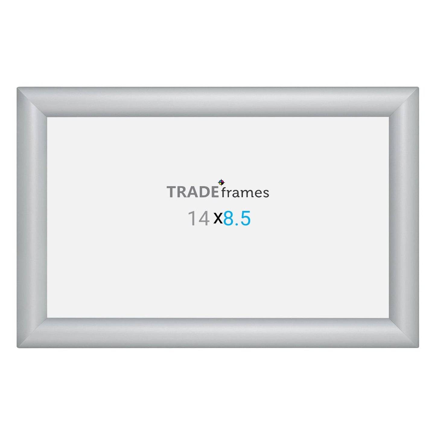 8.5x14 TRADEframe Silver Snap Frame 8.5x14 - 1.2 inch profile - Snap Frames Direct