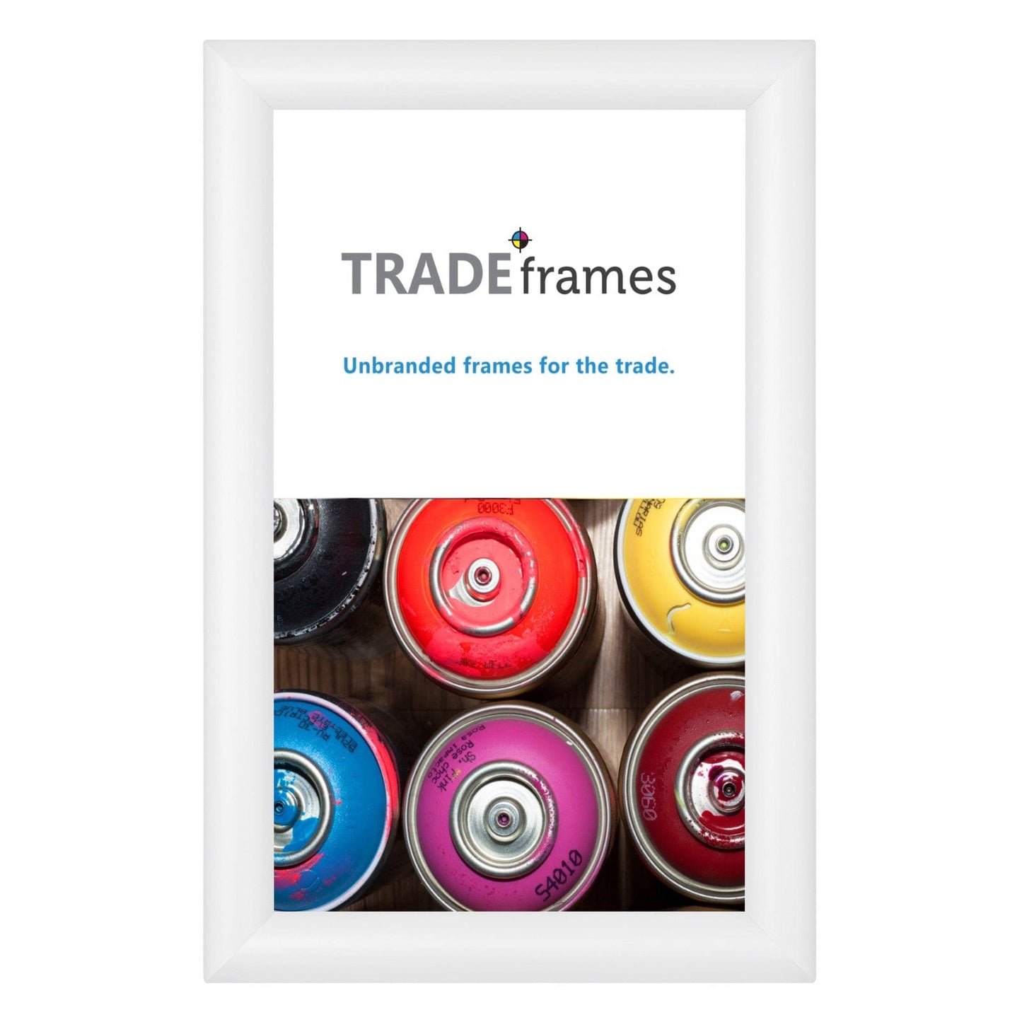 8.5x11 TRADEframe White Snap Frame 8.5x14 - 1.2 inch profile - Snap Frames Direct