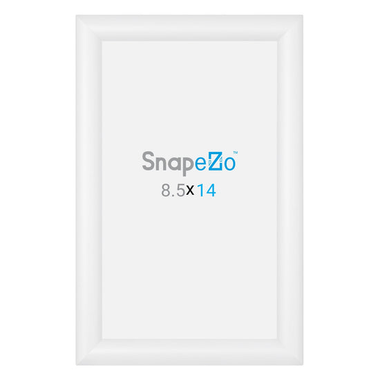 8.5x14 White SnapeZo® Snap Frame - 1.2" Profile - Snap Frames Direct