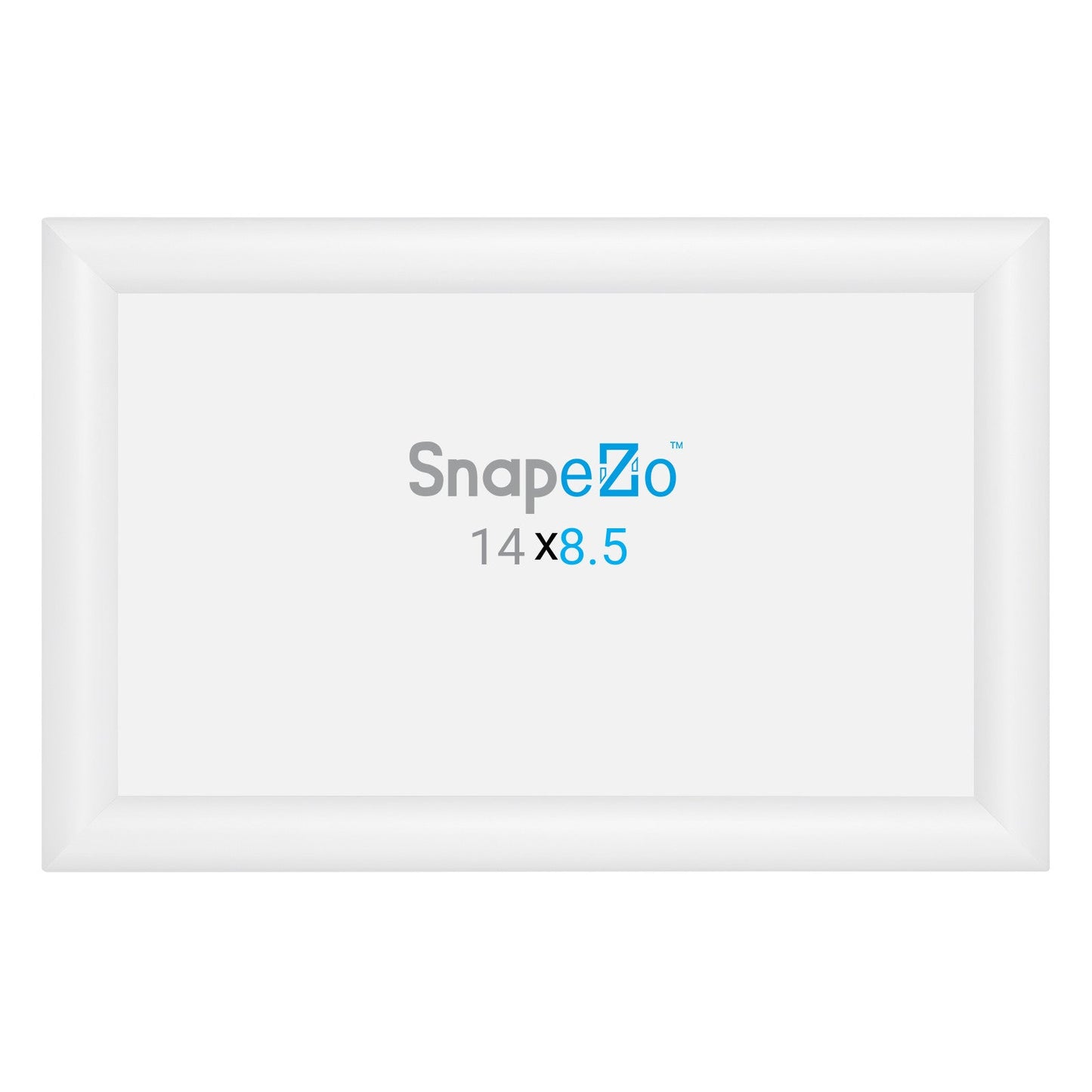 8.5x14 White SnapeZo® Snap Frame - 1.2" Profile - Snap Frames Direct