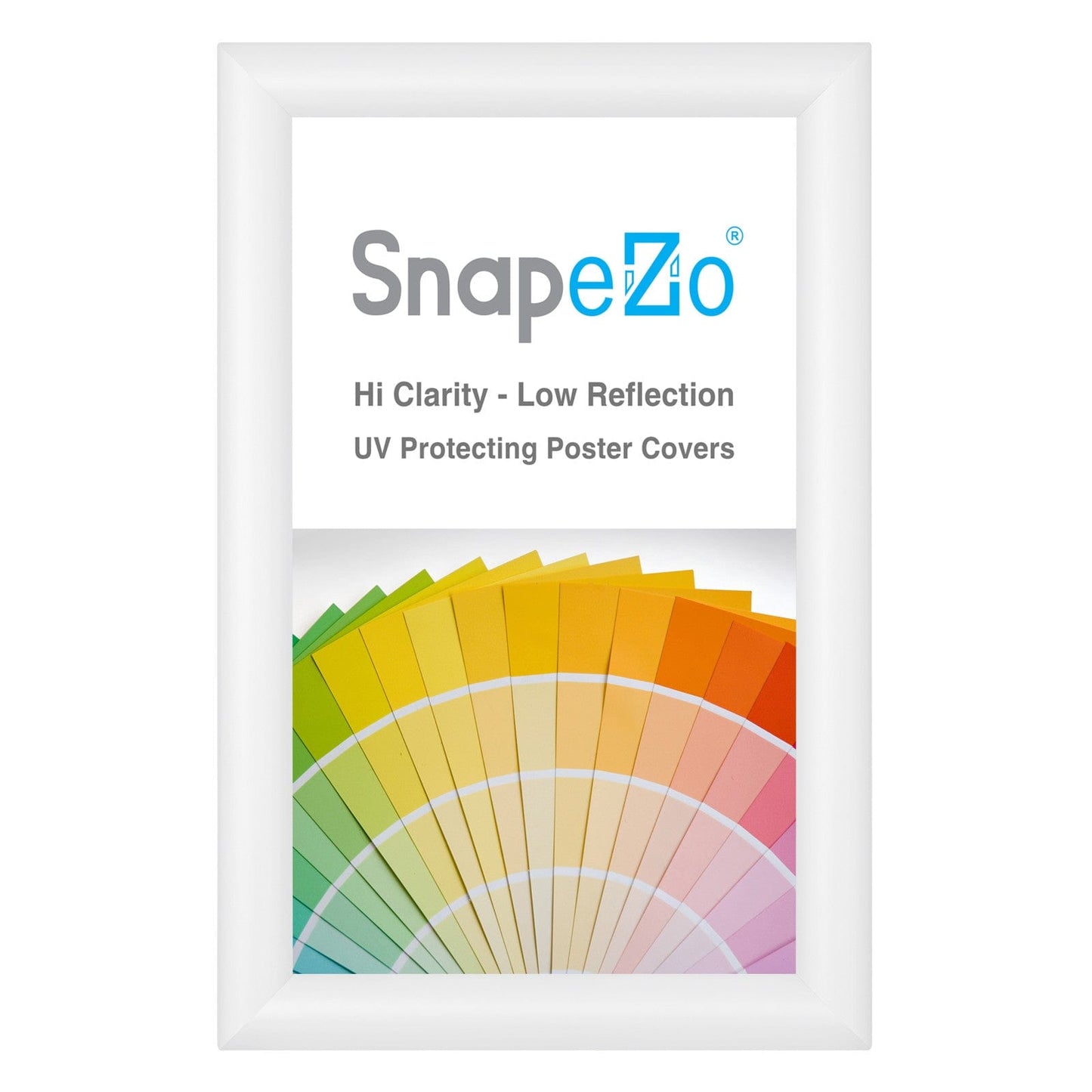 8.5x14 White SnapeZo® Snap Frame - 1.2" Profile - Snap Frames Direct