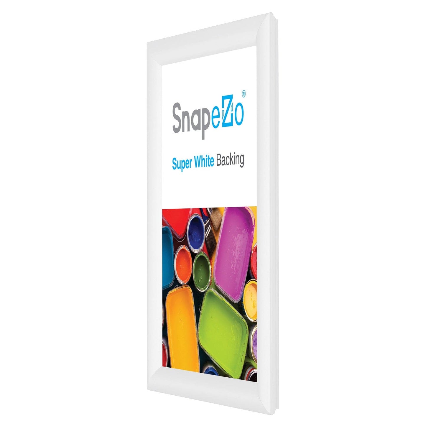 8.5x14 White SnapeZo® Snap Frame - 1.2" Profile - Snap Frames Direct