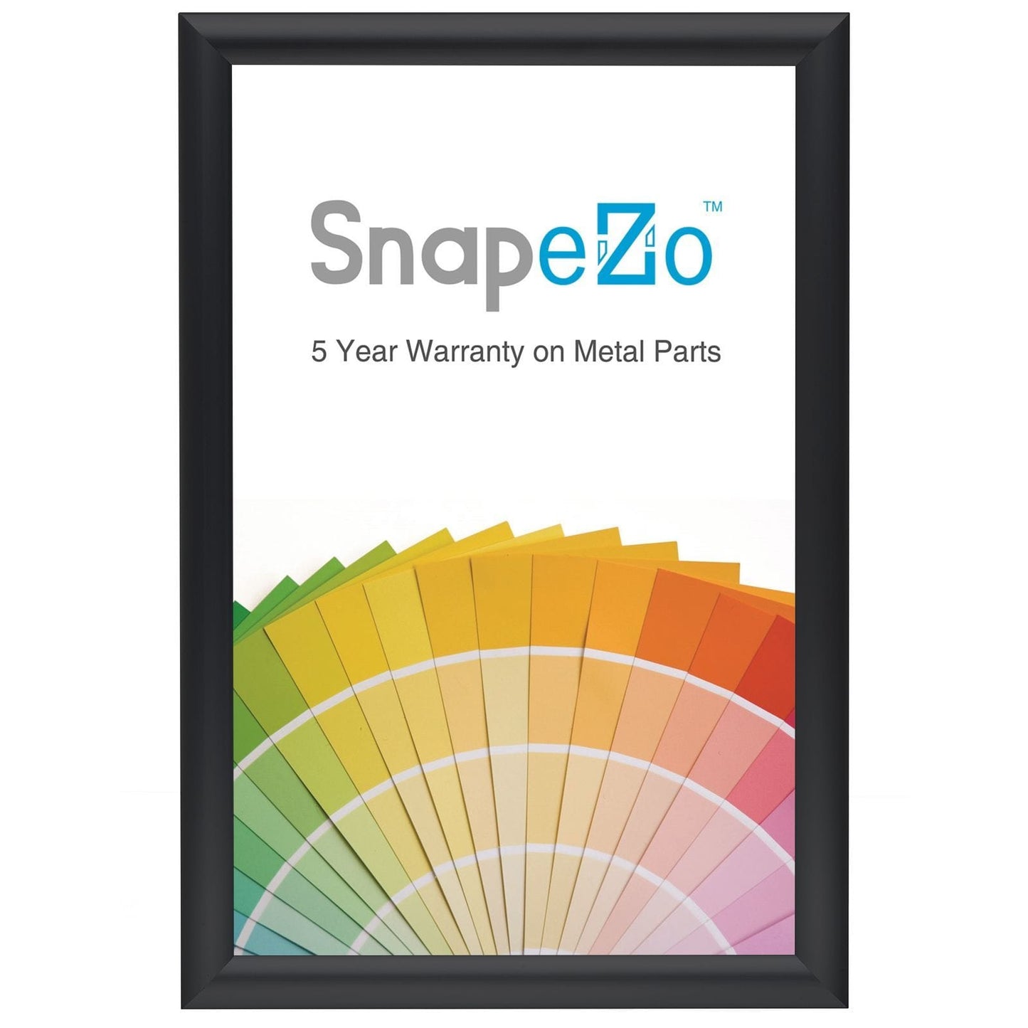 A3 Brushed Black SnapeZo® Snap Frame - 1" Profile - Snap Frames Direct