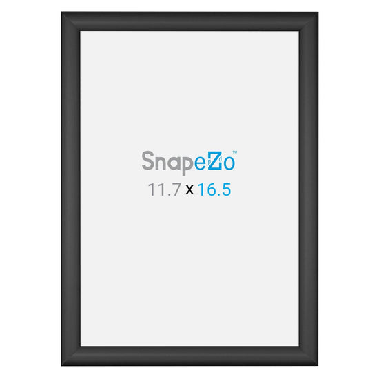 A3 (11.7 x 16.5 inches) Black SnapeZo® Snap Frame - 1" Profile - Snap Frames Direct