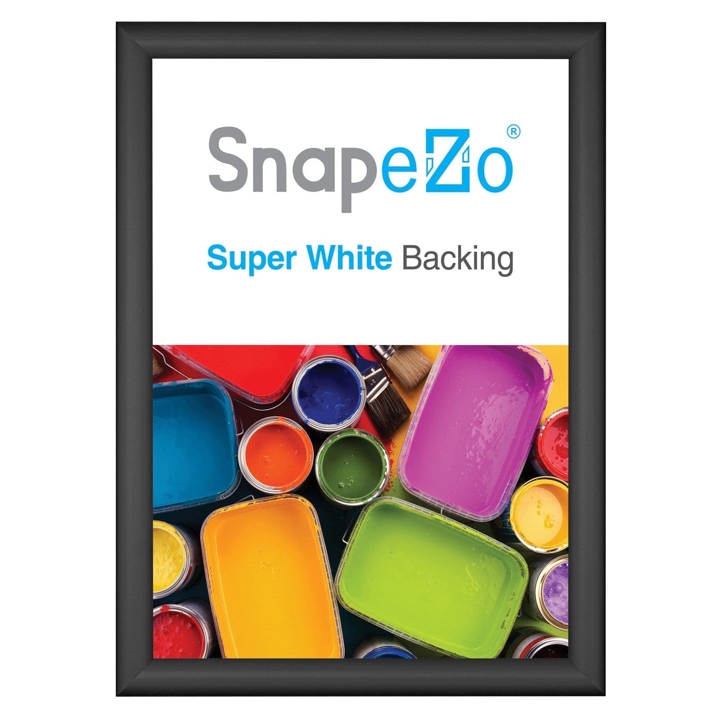 A3 (11.7 x 16.5 in) Black SnapeZo® Poster Snap Frame 1" - Snap Frames Direct