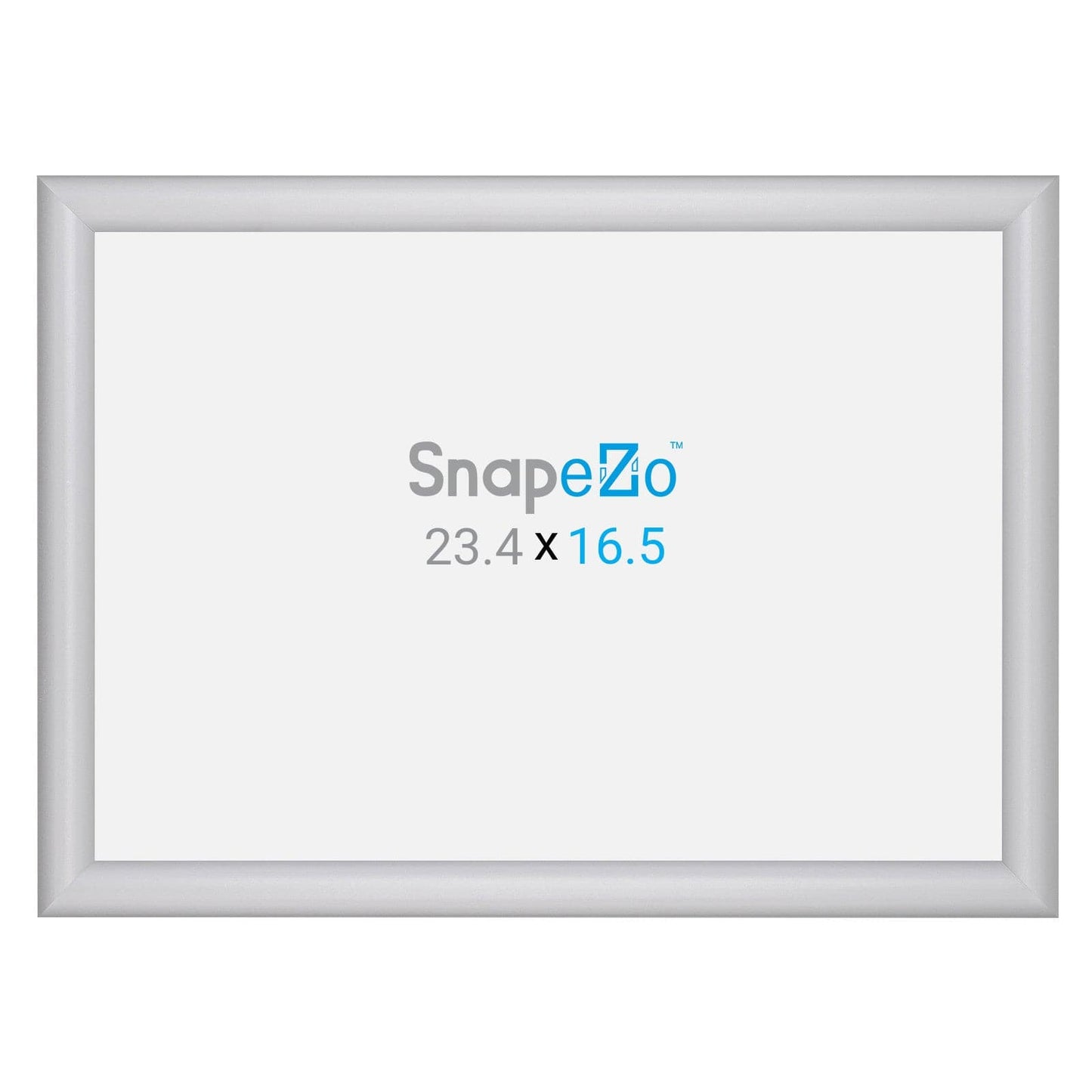 A2 (16.5 x 23.4 in) Silver SnapeZo® Poster Snap Frame 1" - Snap Frames Direct