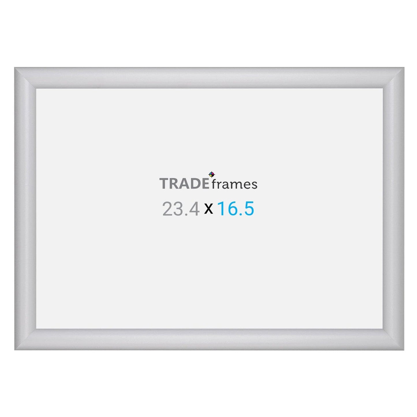 A2 (16.5 x 23.4 inches) Silver Snap Frame - 1" Profile - Snap Frames Direct
