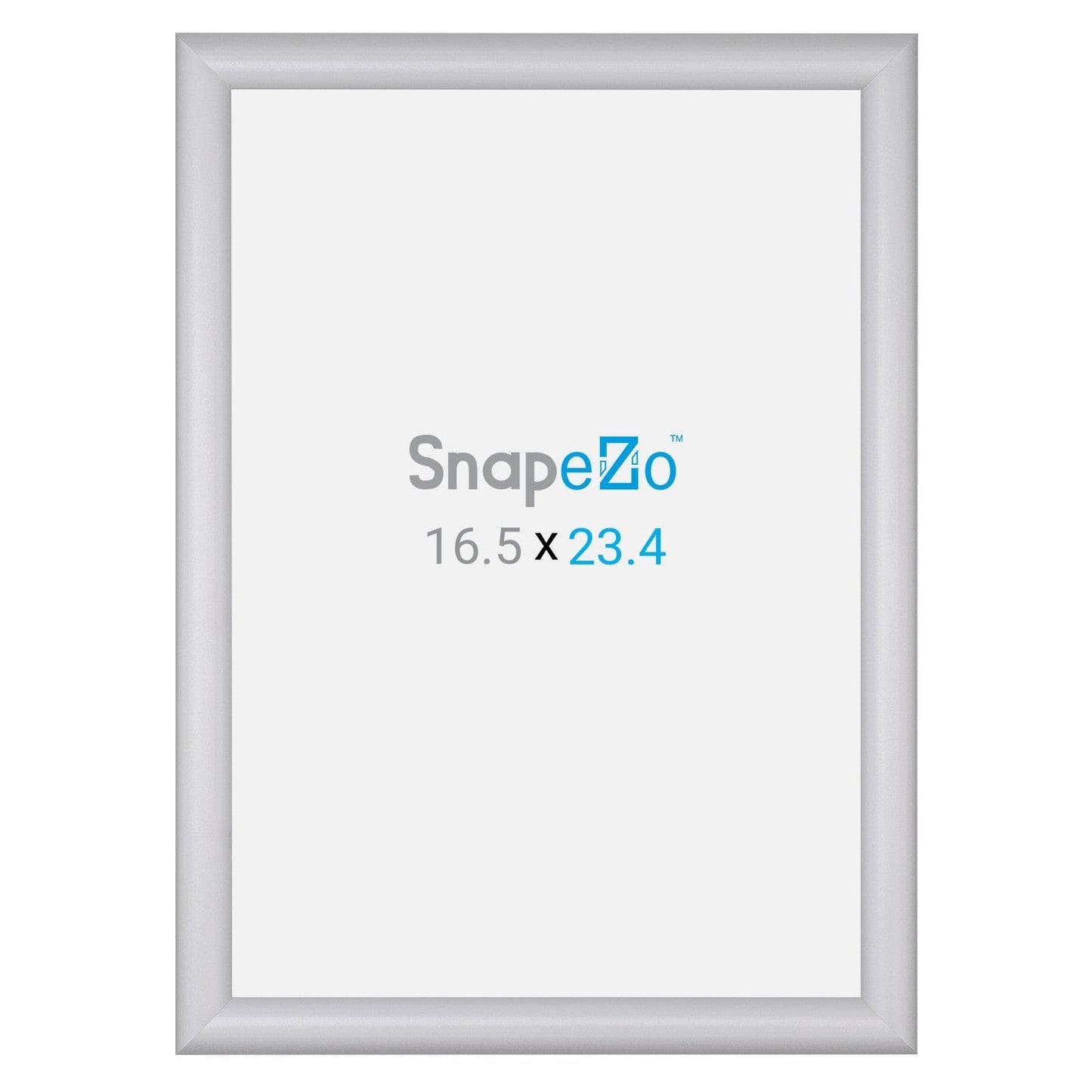 A2 (16.5 x 23.4 in) Silver SnapeZo® Poster Snap Frame 1" - Snap Frames Direct